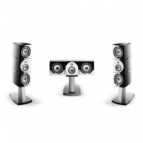 Altavoces bass-reflex de 3 vas LCR Viva Center Utopia Black Lacquer